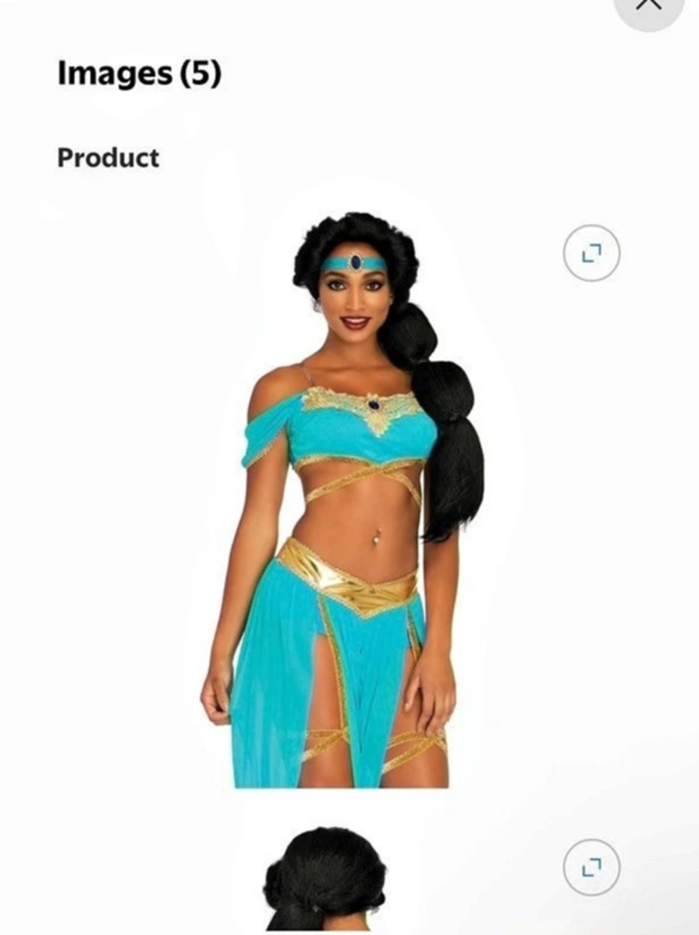 Sexy Jasmine Halloween costume